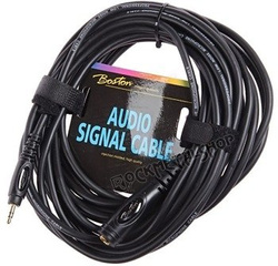 przewód audio BOSTON: gniazdo DUŻY JACK (6.3mm) stereo - MAŁY JACK (3.5mm) stereo / 6m