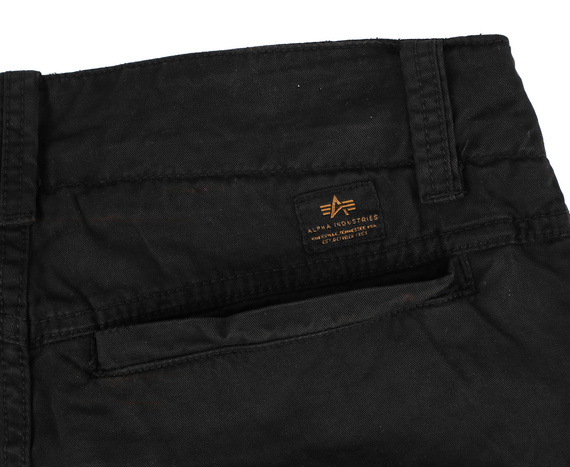 spodnie bojówki krótkie ALPHA INDUSTRIES - FLYING TIGERS SHORT BLACK 