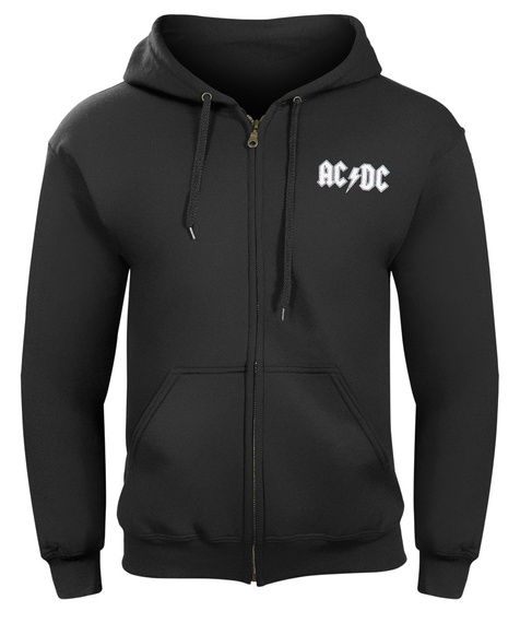 bluza AC/DC - BACK IN BLACK rozpinana, z kapturem