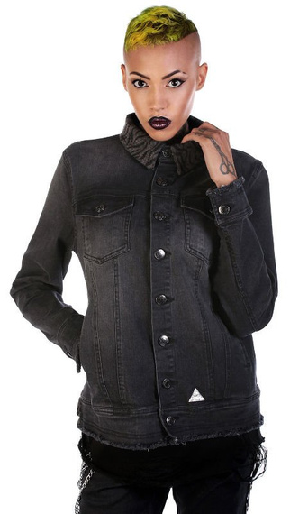 kurtka DISTURBIA - TRASH DENIM, jeansowa
