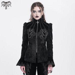 kurtka damska DEVIL FASHION - BLACK GOTHIC RETRO