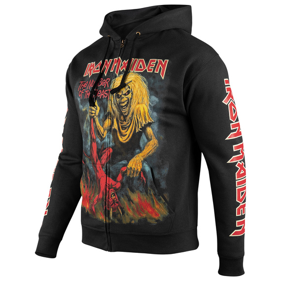 bluza IRON MAIDEN - NUMBER OF THE BEAST rozpinana z kapturem