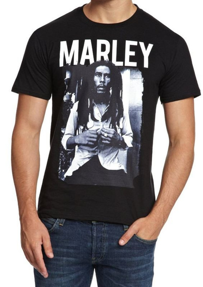 koszulka BOB MARLEY - BLACK WHITE