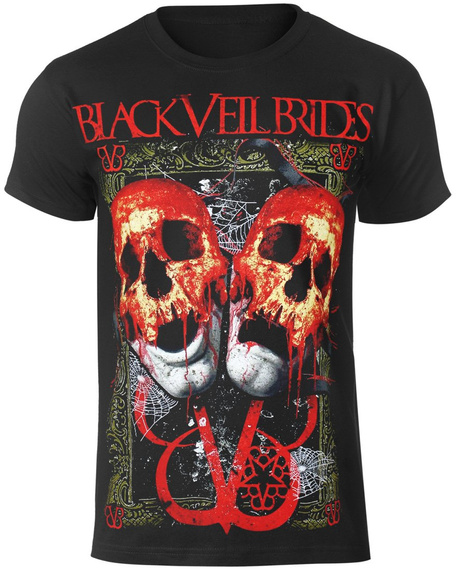 koszulka BLACK VEIL BRIDES - DOUBLE SKULL