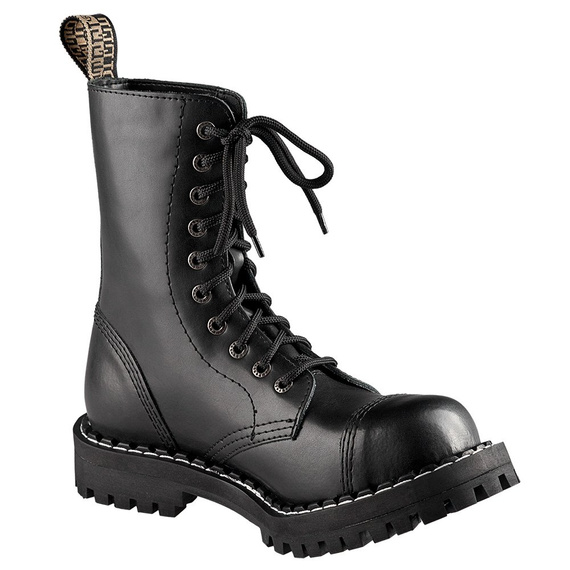 glany STEEL - BLACK (10 dziurek) ocieplane OC (polar)