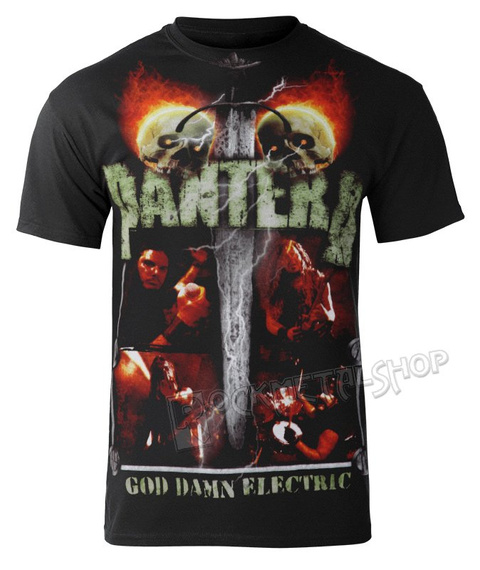 koszulka PANTERA - LIGHTNING SKULLS