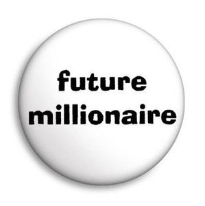 przypinka FUTURE MILLIONAIRE Ø25mm