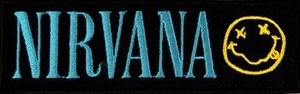 naszywka NIRVANA - CYJAN LOGO 