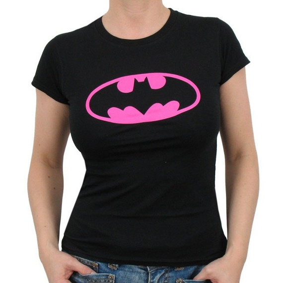 bluzka damska BATMAN - PINK LOGO
