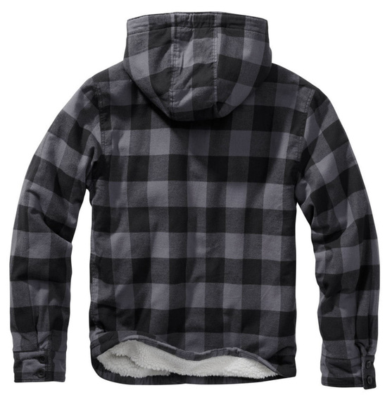 kurtka/koszula LUMBERJACKET HOODED black/grey