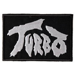 naszywka TURBO - LOGO white