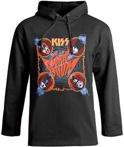 bluza KISS - SONIC BOOM czarna, z kapturem