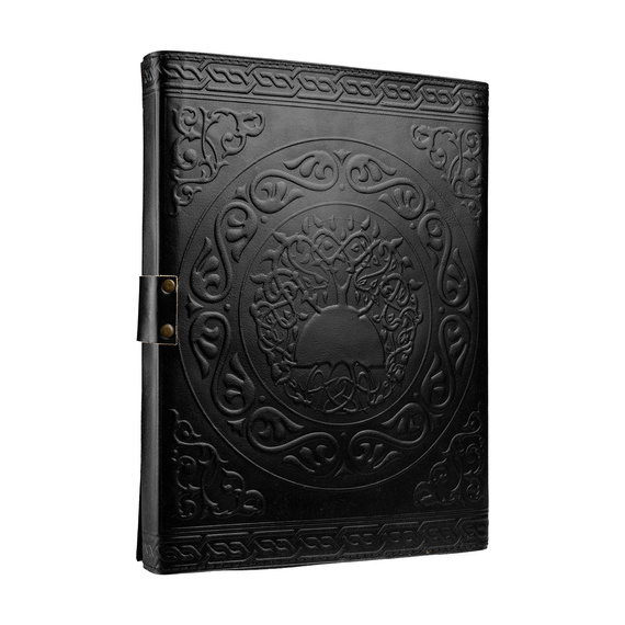 notes/zeszyt w skórzanej oprawie PENTAGRAM DUŻY (33x25 cm)