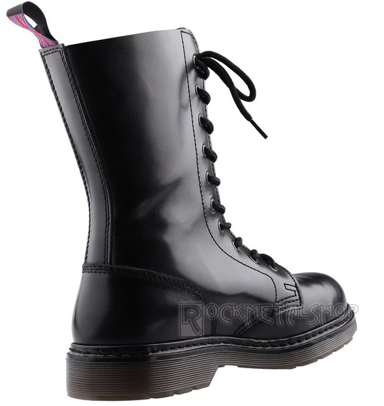 glany NEVERMIND - CZARNE (10 dziurek) polerowane