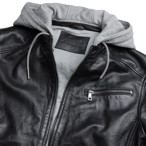 kurtka skórzana MMBARIO MEN BIKER BLACK