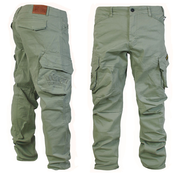 spodnie bojówki YAKUZA PREMIUM - CARGO PANTS olive