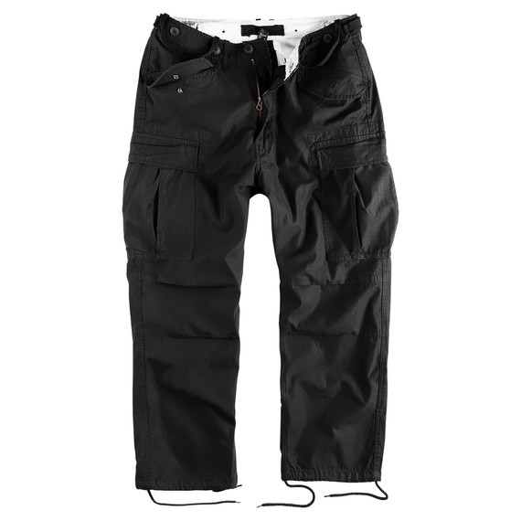 spodnie bojówki VINTAGE FATIGUES M65 czarne