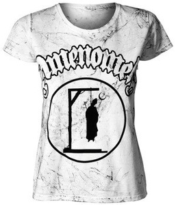 bluzka damska AMENOMEN - PRIEST DEAD (OMEN142DA WHITE ALLPRINT BLACK)