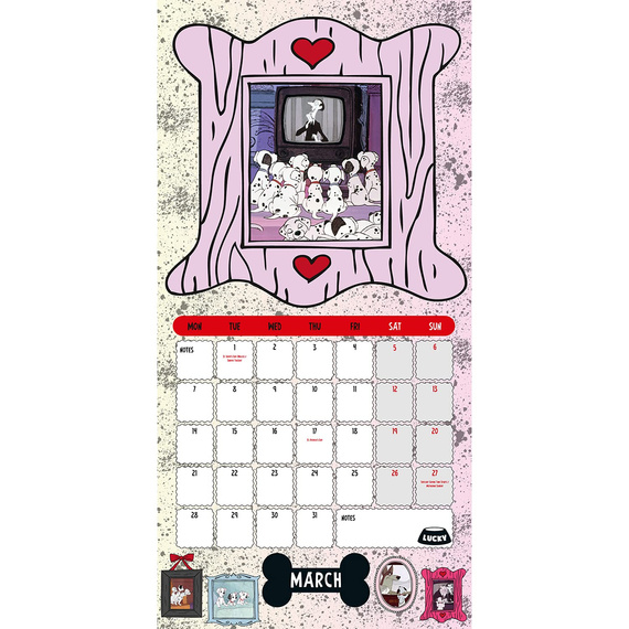 kalendarz 101 DALMATYŃCZYKÓW (101 DALMATIANS) 2022