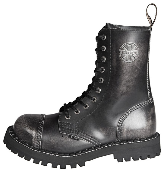 glany STEEL - WHITE / BLACK (10 dziurek)