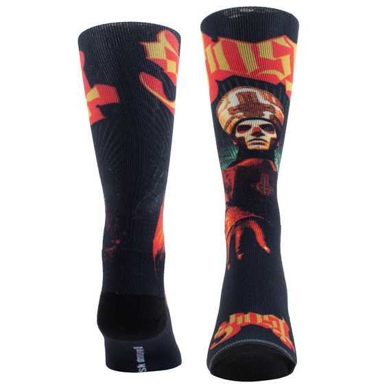 skarpetki GHOST- PAPA EMERITUS - RED/GOLD