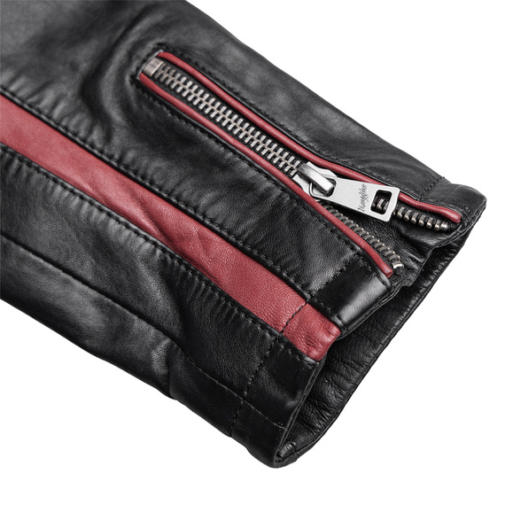 kurtka skórzana MMFYNN SF MEN RACER BLACK