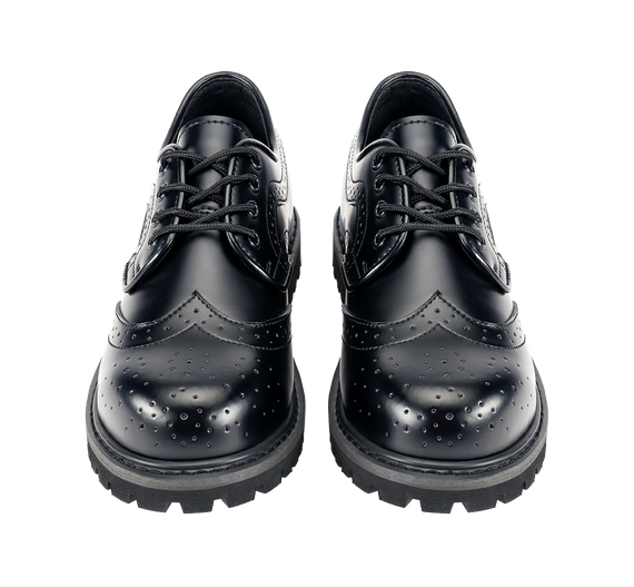 glany BRANDIT - BUDAPESTER PHANTOM (4 dziurki - CZARNE)