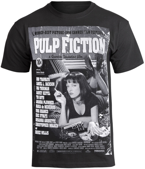 koszulka PULP FICTION - POSTER czarna