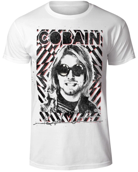 koszulka KURT COBAIN - GRIN & GLASSES