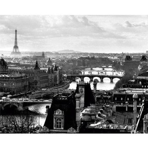 plakat PARYŻ - PANORAMA, SEKWANA, WIEŻA EIFLLA