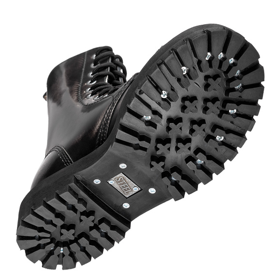 glany STEEL - ECRU / BLACK (10-dziurkowe)