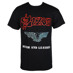 koszulka SAXON - DENIM AND LEATHER