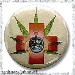 przypinka duży WORLD HANF TABASSUM