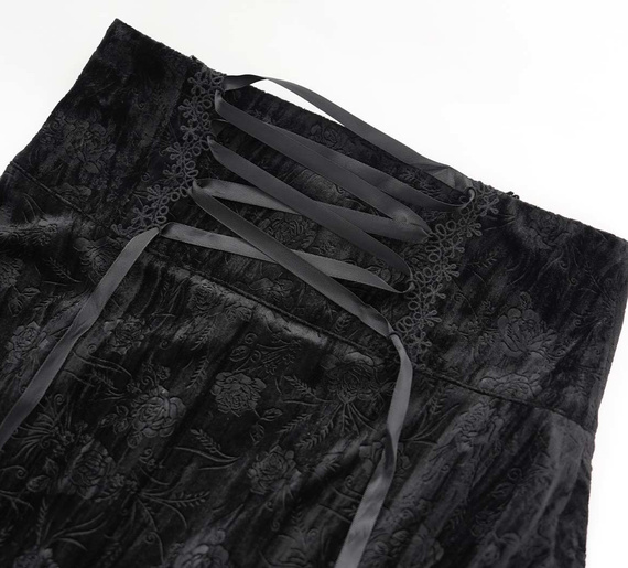 spódnica DEVIL FASHION - BLACK AND RED GOTHIC GORGEOUS 