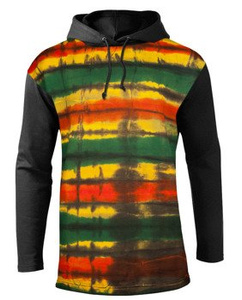bluza barwiona RASTA (zielono-żółto-czerwona)