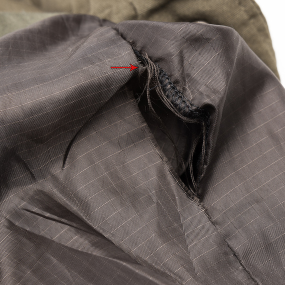 kurtka M65 REGIMENT OLIV, USZKODZONA