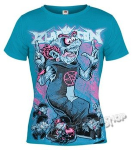 bluzka damska BLACK ICON - SMURFS turkusowa (DICON090 TURQUOISE)