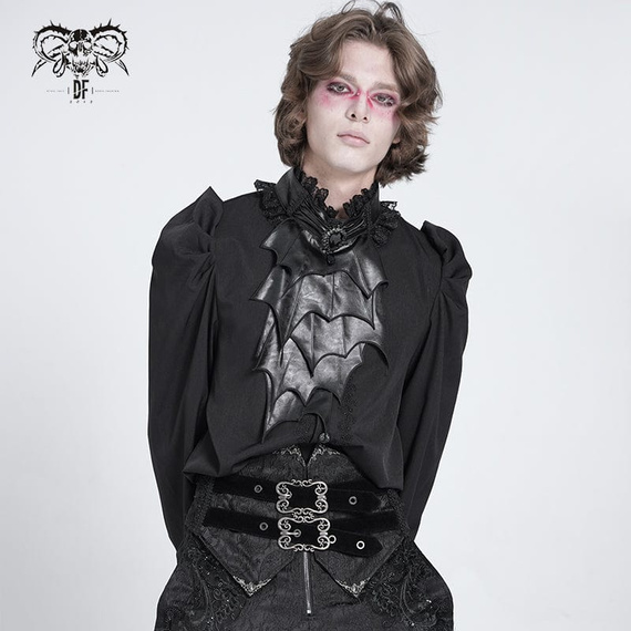 koszula męska DEVIL FASHION - BLACK GOTHIC RETRO, USZKODZONA