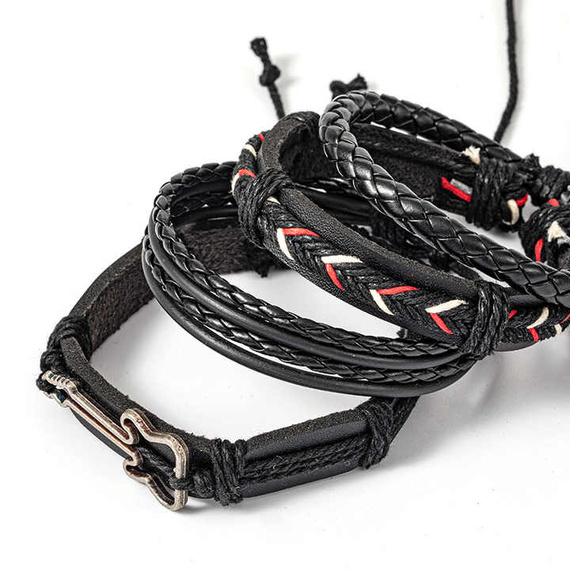 bransoletka BOHO - GUITAR, zestaw 4 bransoletek