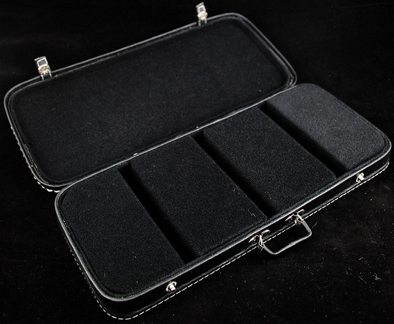 miniatura WALIZKA - STOJAK NA 3 GITARY (CZARNY)