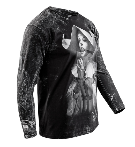 longsleeve AMENOMEN - NUN 4 (OMEN146LO ALLPRINT WHITE)