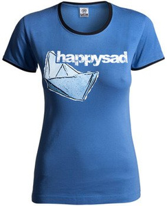 bluzka damska HAPPYSAD - MÓW MI DOBRZE niebieska