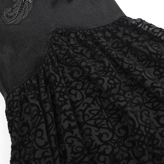 spodnie DEVIL FASHION - BLACK GOTHIC PUNK RETRO 