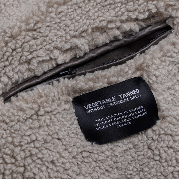 kurtka pilotka MMSTARPILOT DARK CHESTNUT, skórzana