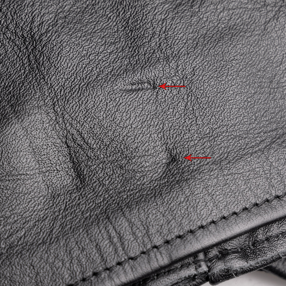 kurtka RAMONESKA - COWHIDE LEATHER ANILINA, USZKODZONA