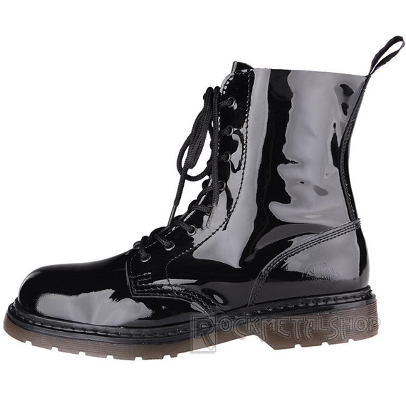 glany NEVERMIND - CZARNE (8 dziurek) lakierowane