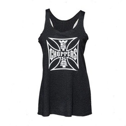 bluzka damska WEST COAST CHOPPERS - OG CROSS RACERBACK, na ramiączkach 