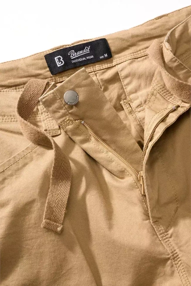 spodnie bojówki ADVEN TROUSERS SLIM FIT camel
