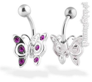 kolczyk do pępka MOTYL AM