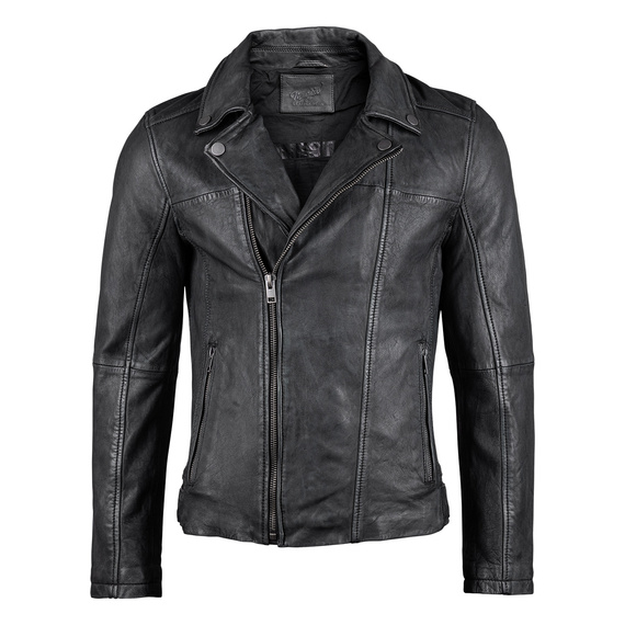 kurtka RAMONESKA - MMLARIO SF MEN BIKER VINTAGE BLACK
